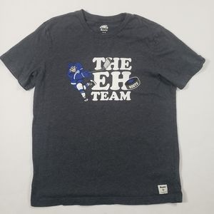 Roots Men Gray Graphic Short Sleeve Tee